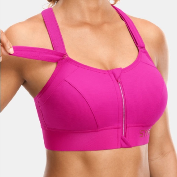 SHEFIT Vibrant Pink Adjustable Sports Bra LUXE - Picture 1 of 4